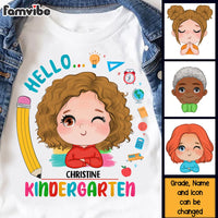 Personalized Gift For Granddaughter Hello Kindergarten Kid T Shirt 27929 thumb 1