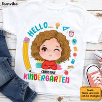 Personalized Gift For Granddaughter Hello Kindergarten Kid T Shirt 27929 thumb 1