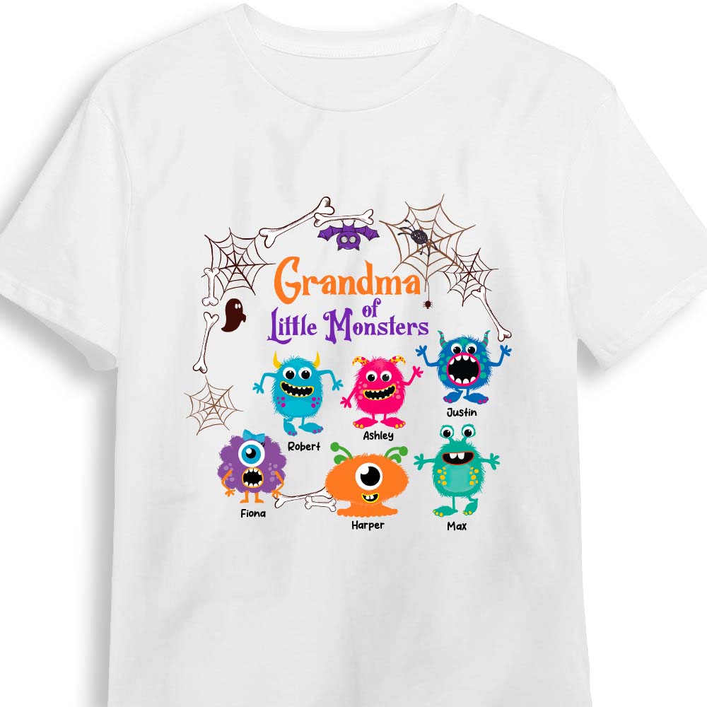 Personalized Gift For Grandma Of Little Monsters Halloween Theme Shirt Hoodie Sweatshirt 27933 Primary Mockup