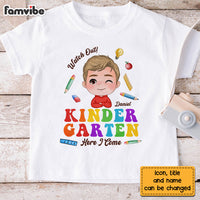 Personalized Gift For Grandson Watch Out Kindergarten Here I Come Kid T Shirt 27935 thumb 1