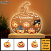 Personalized Gift For Grandma Pumpkin Shape Plaque LED Lamp Night Light 27938 1