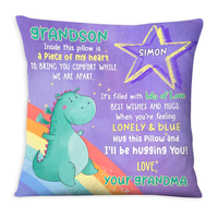 Personalized Gift For Grandson Dragon Hug This Pillow 27940 thumb 1