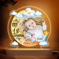 Personalized Gift For New Born Baby Plaque LED Lamp Night Light 27943 thumb 1