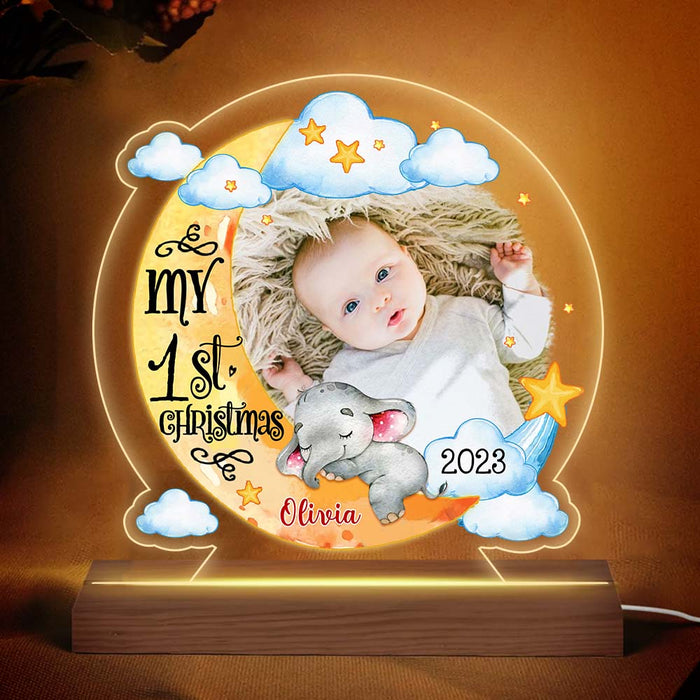 Personalized Gift For New Born Baby Plaque LED Lamp Night Light 27943 1