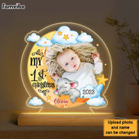 Personalized Gift For New Born Baby Plaque LED Lamp Night Light 27943 thumb 1