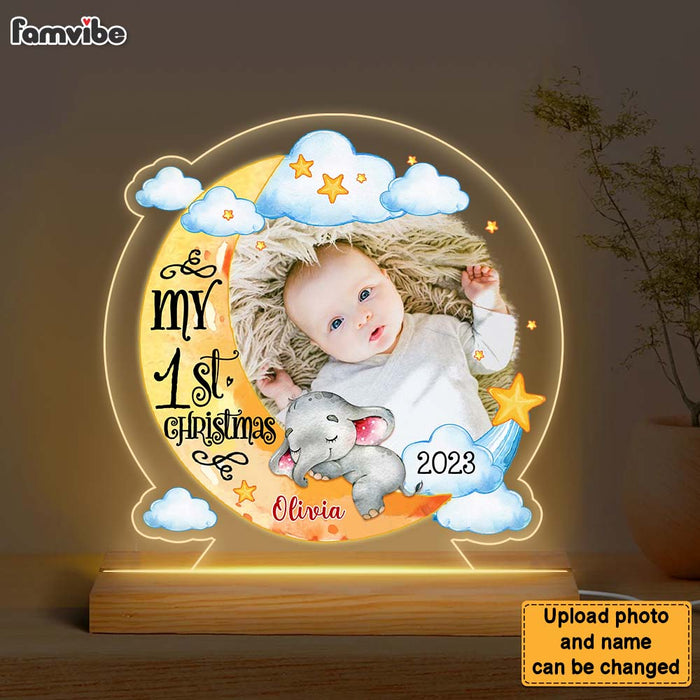 Personalized Gift For New Born Baby Plaque LED Lamp Night Light 27943 1