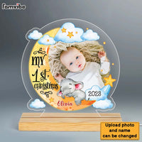 Personalized Gift For New Born Baby Plaque LED Lamp Night Light 27943 thumb 1