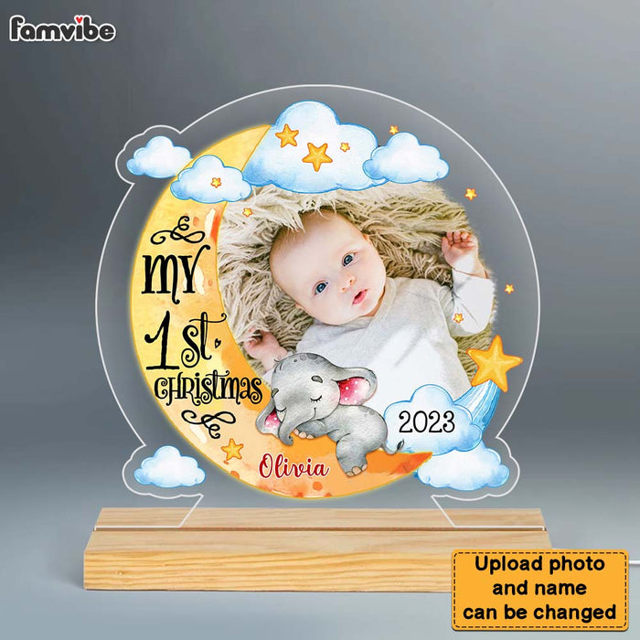 Personalized Gift For New Born Baby Plaque LED Lamp Night Light 27943 1
