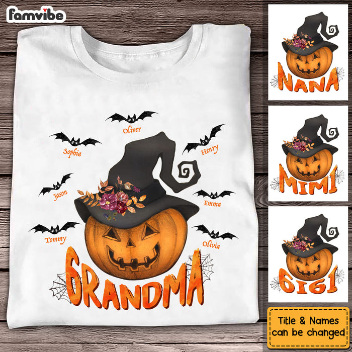 Personalized Gift For Grandma Pumpkin Fall Halloween Shirt - Hoodie - Sweatshirt 27947 1