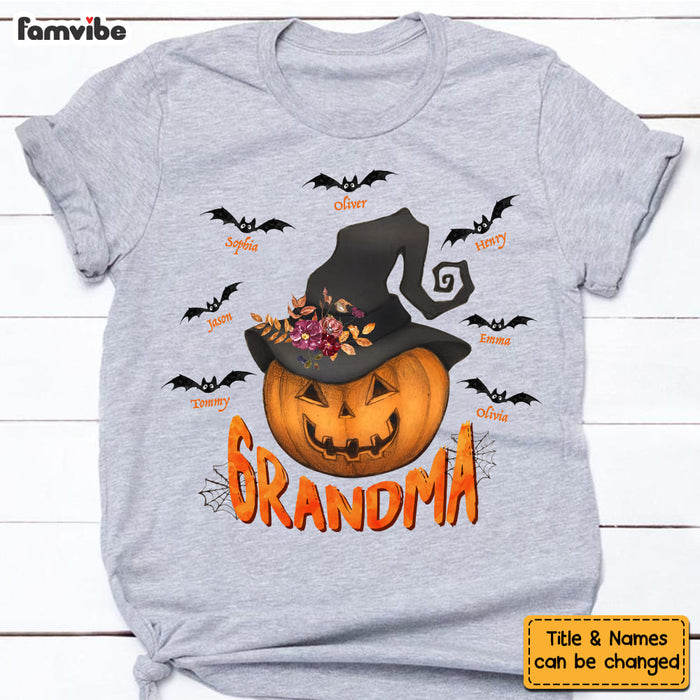 Personalized Gift For Grandma Pumpkin Fall Halloween Shirt - Hoodie - Sweatshirt 27947 1