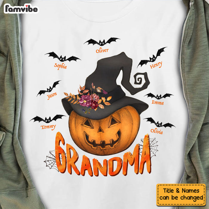 Personalized Gift For Grandma Pumpkin Fall Halloween Shirt - Hoodie - Sweatshirt 27947 1