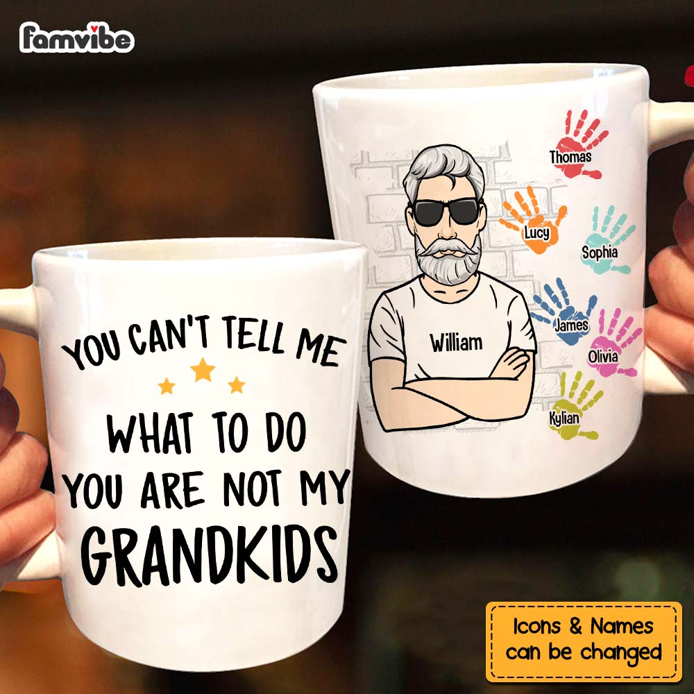 Personalized Gift For Grandpa Handprint Mug 27949 Primary Mockup