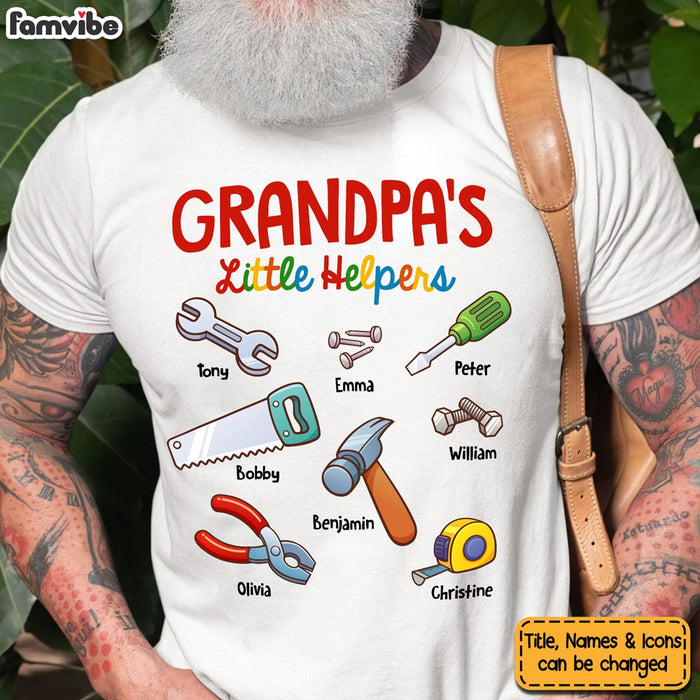 Personalized Grandpa Papa's Little Helper Shirt - Hoodie - Sweatshirt 27950 1