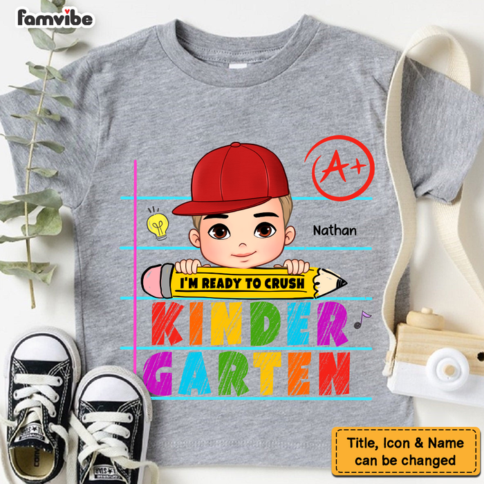 Personalized Gift For Grandson Back To School Kid T Shirt 27958 1