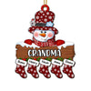 Personalized Christmas Gift For Grandma Snowman Stocking Ornament 27964 1