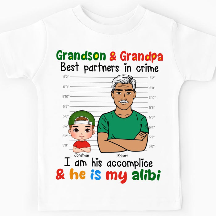 Personalized Gift For Granddaughter Partners In Crime Kid T Shirt 27965 1
