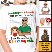 Personalized Gift For Granddaughter Partners In Crime Kid T Shirt 27965 thumb 1