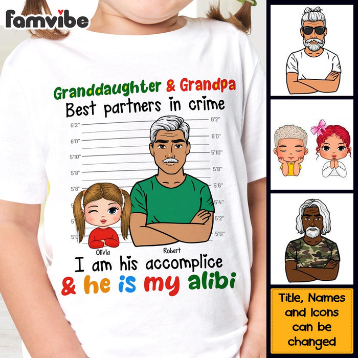Personalized Gift For Granddaughter Partners In Crime Kid T Shirt 27965 1