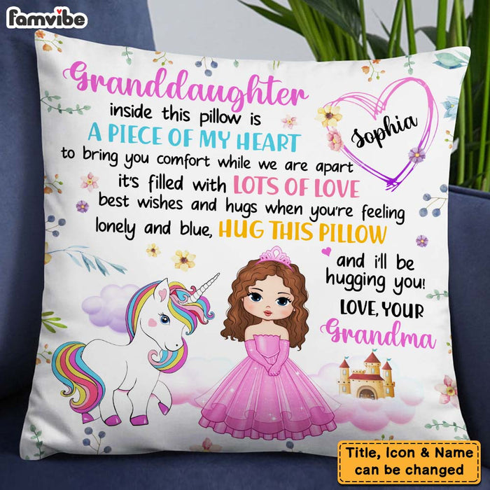 Personalized Gift For Granddaughter Unicorn Princess Pillow 27966 1