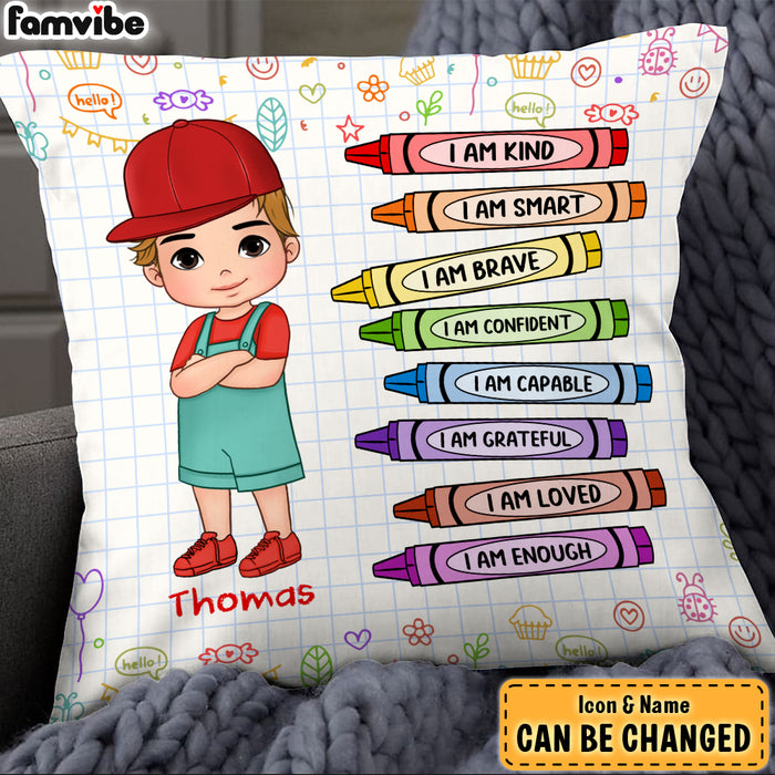Personalized I Am Kind Gift For Grandson Pillow 27967 1