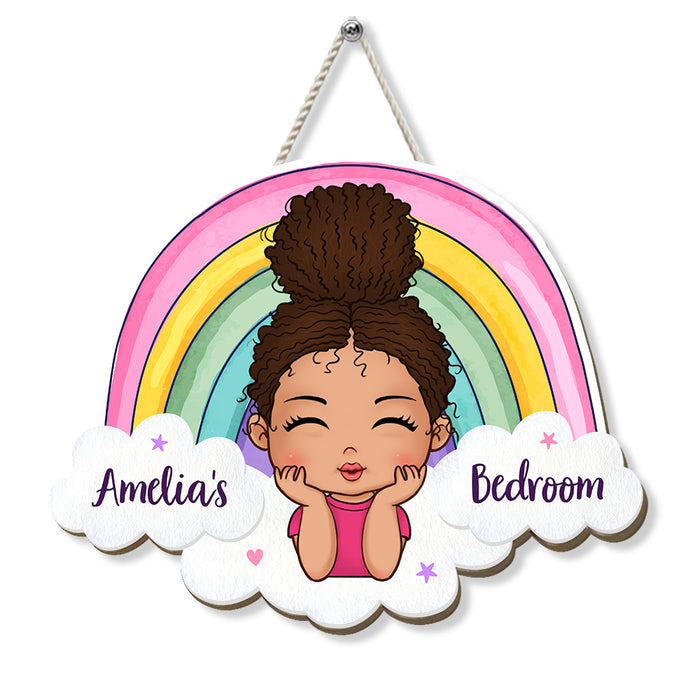 Personalized Gift For Granddaughter's Room Decor Wood Sign 27971 1