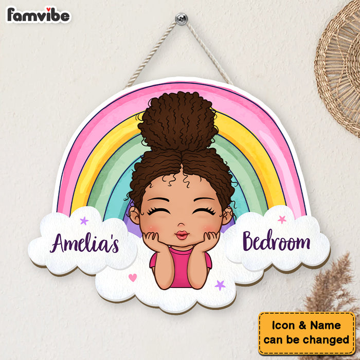 Personalized Gift For Granddaughter's Room Decor Wood Sign 27971 1