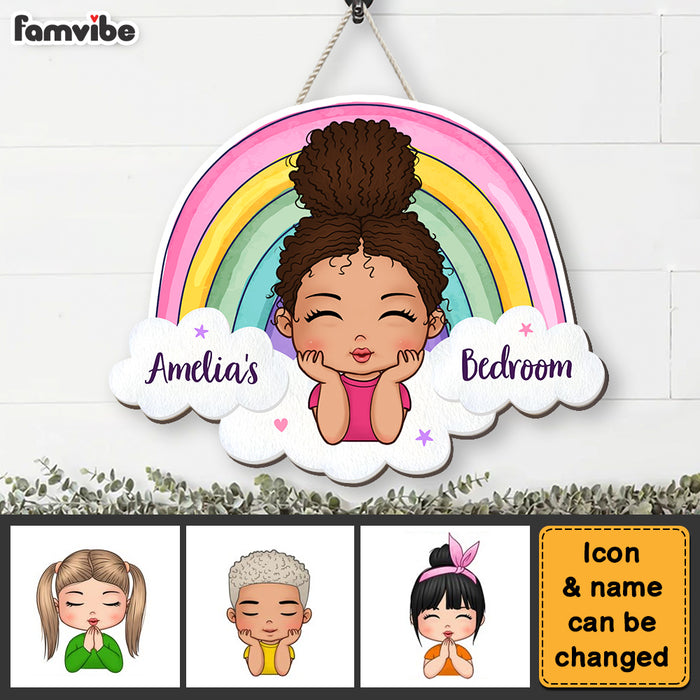 Personalized Gift For Granddaughter's Room Decor Wood Sign 27971 1