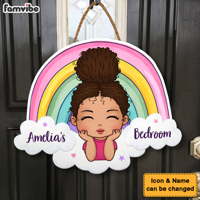Personalized Gift For Granddaughter's Room Decor Wood Sign 27971 1
