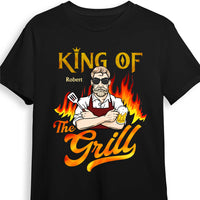 Personalized Gift For Grandpa King Of The Grill Shirt - Hoodie - Sweatshirt 27974 thumb 1