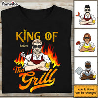 Personalized Gift For Grandpa King Of The Grill Shirt - Hoodie - Sweatshirt 27974 thumb 1