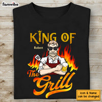 Personalized Gift For Grandpa King Of The Grill Shirt - Hoodie - Sweatshirt 27974 thumb 1
