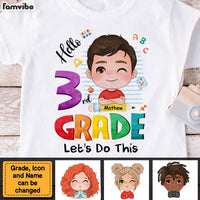 Personalized Gift For Grandson Third Grade Let's Do This Kid T Shirt 27975 thumb 1