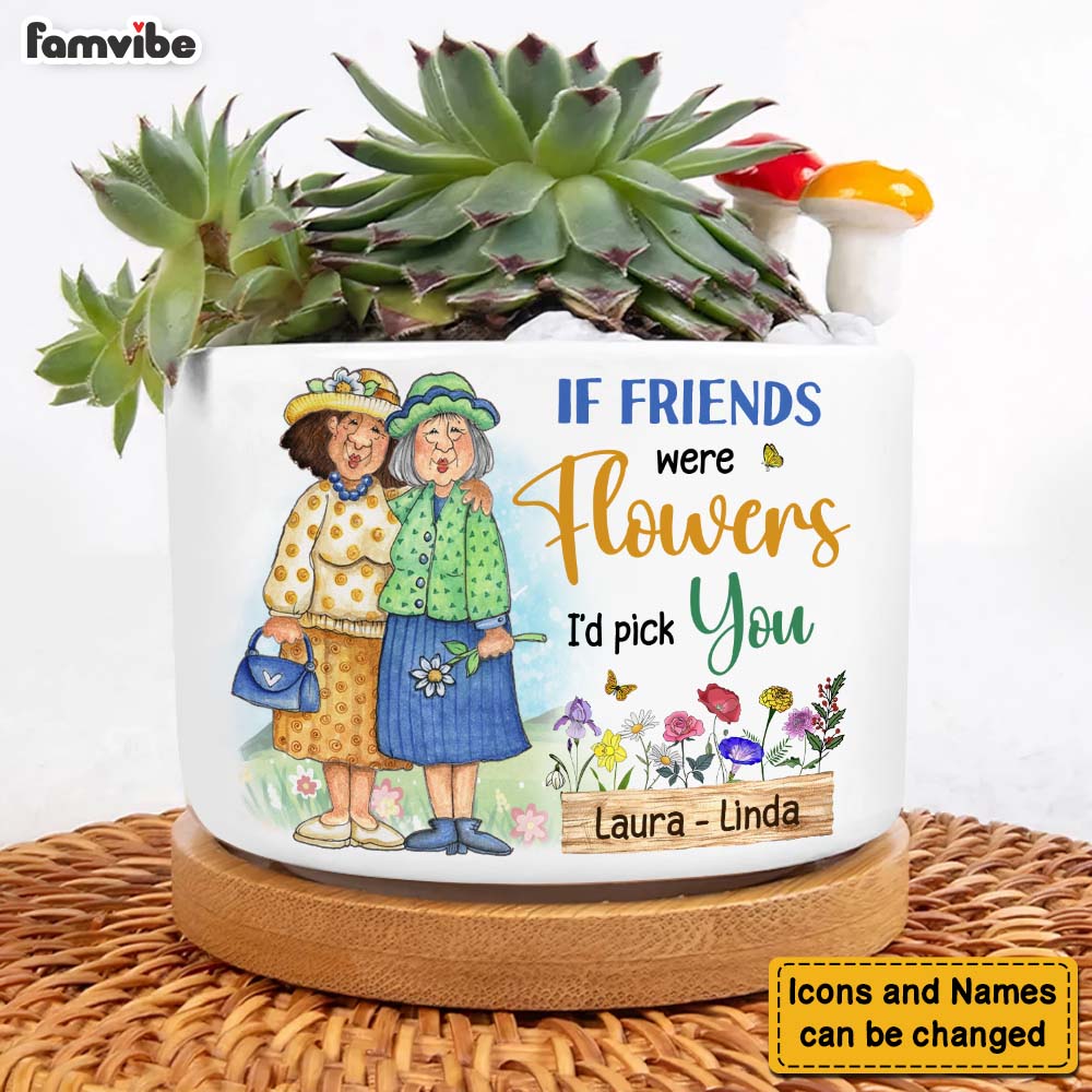 Personalized Gift For Plant Lover Old Friend Flower Plant Pot 27980 Primary Mockup