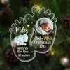 Personalized Elephant Photo Baby's First Christmas Baby Feet Ornament 27982 1