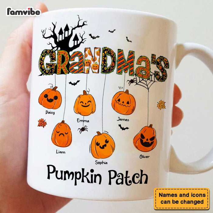 Personalized Gift For Grandma Hanging Pumpkin Patch Mug 27983 1