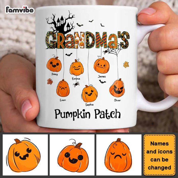 Personalized Gift For Grandma Hanging Pumpkin Patch Mug 27983 1