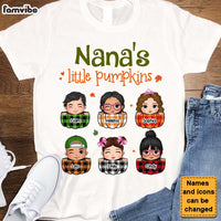 Personalized Gift For Nana Grandma Pumpkin Grandkids Peeking Shirt - Hoodie - Sweatshirt 27984 thumb 1