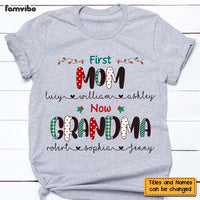 Personalized Gift For Nana First Mom Now Grandma Polkadot Shirt - Hoodie - Sweatshirt 27987 thumb 1