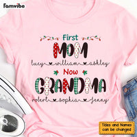 Personalized Gift For Nana First Mom Now Grandma Polkadot Shirt - Hoodie - Sweatshirt 27987 thumb 1