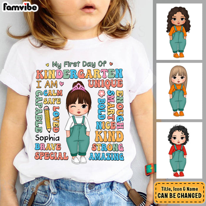 Personalized Back To School Gift For Granddaughter Affirmation Kid T Shirt 27989 1