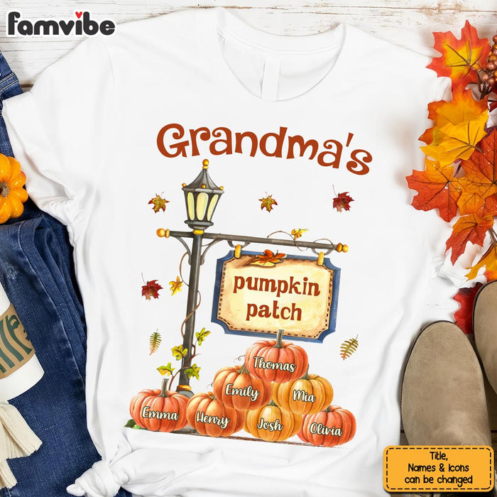 Personalized Gift For Grandma Autumn Pumpkin Patch Shirt - Hoodie - Sweatshirt 27991 1