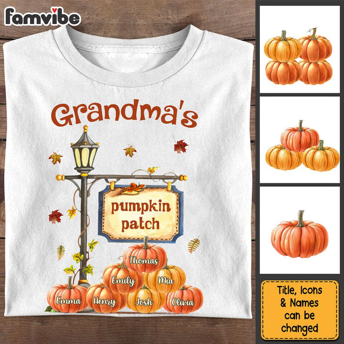 Personalized Gift For Grandma Autumn Pumpkin Patch Shirt - Hoodie - Sweatshirt 27991 1