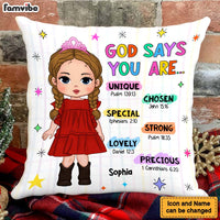 Personalized Gift For Granddaughter God Says You Are Pillow 27992 thumb 1
