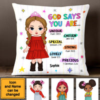 Personalized Gift For Granddaughter God Says You Are Pillow 27992 thumb 1