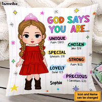 Personalized Gift For Granddaughter God Says You Are Pillow 27992 thumb 1