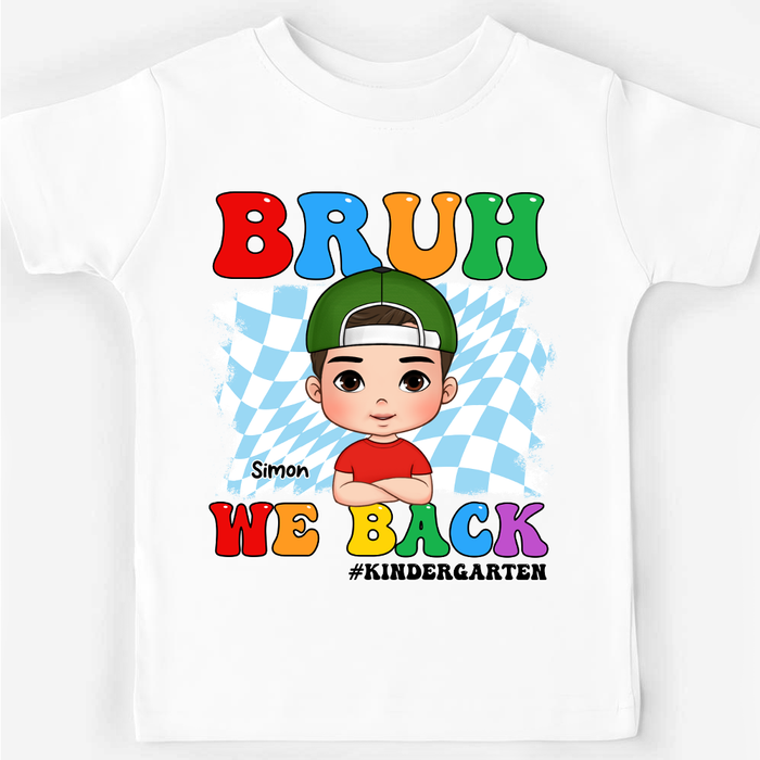 Personalized Gift For Grandson Groovy Back To School Kid T Shirt 27995 1