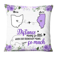 Personalized Distance Means So Little Old Friend Pillow 27999 thumb 1