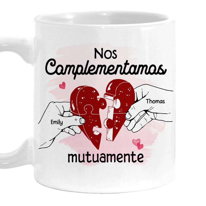Personalized Couple Gift Spanish Nos Complementamos Mutuamente Mug 31022 1