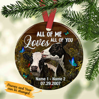 Personalized Cow Couple All Of Me  Ornament SB143 67O65 thumb 1