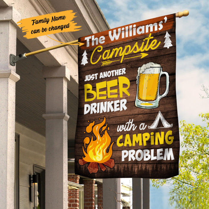 Personalized Camping  Problem Gardening Flag AG121 87O53 1